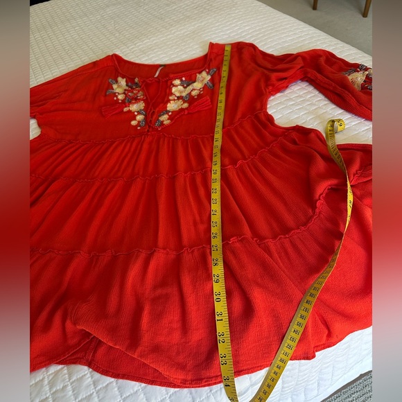 Free People floral embroidered dress, size large - Picture 10 of 14